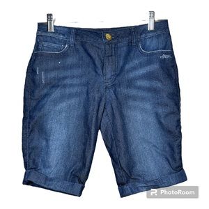 Juicy Couture Jegging Style Denim Shorts Distressed